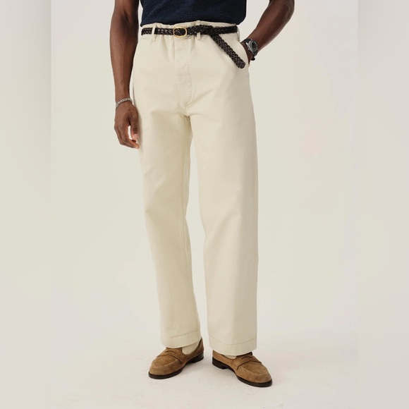 NWT Buck Mason Paperback Twill Full Saddle Chino Pants - Picture 2 of 6